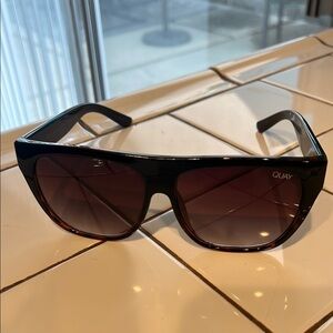 Quay Australia Brown Aviator Sunglasses